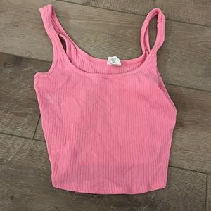 Pink Cropped Tank top